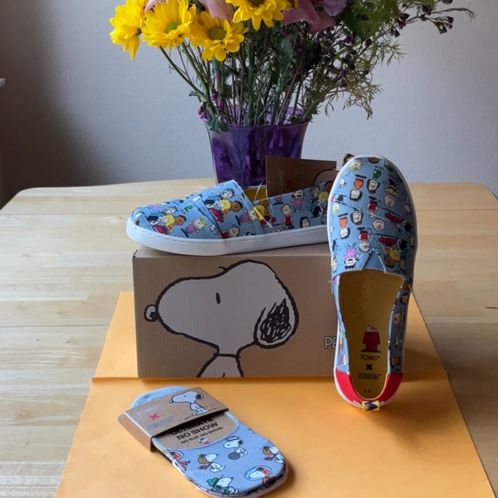 🐾 TOMS X PEANUTS ALPARGATA SHOE BUNDLE 🐾 NWT 🐾 - Picture 8 of 15